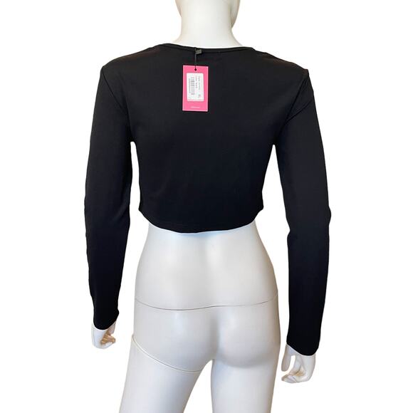 New ~ EDIKTED ~ Patricia Open-Ring Crop Top Size XL - Picture 3 of 8